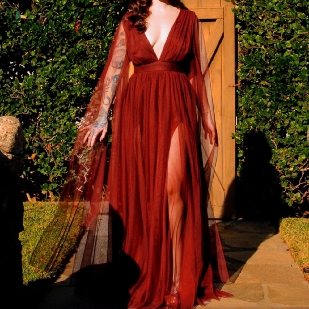 Pinup Girl Bombshell Gown, Red, XL, BNWT